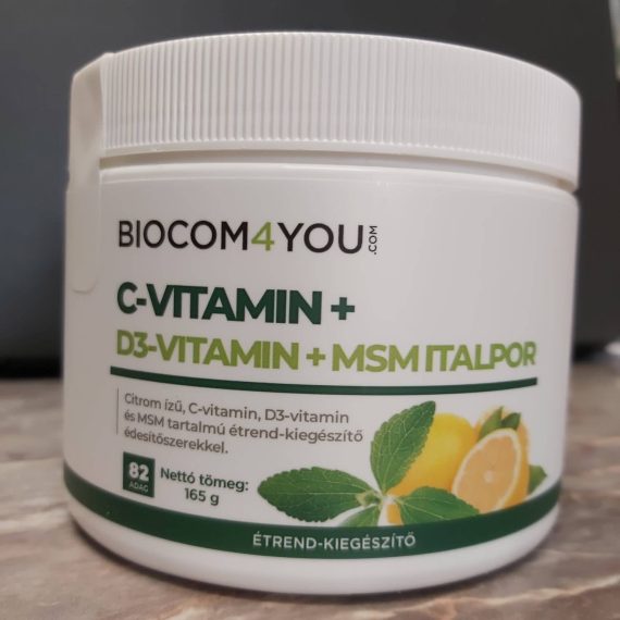 Biocom C-Vitamin+D3 Vitamin+MSM Italpor